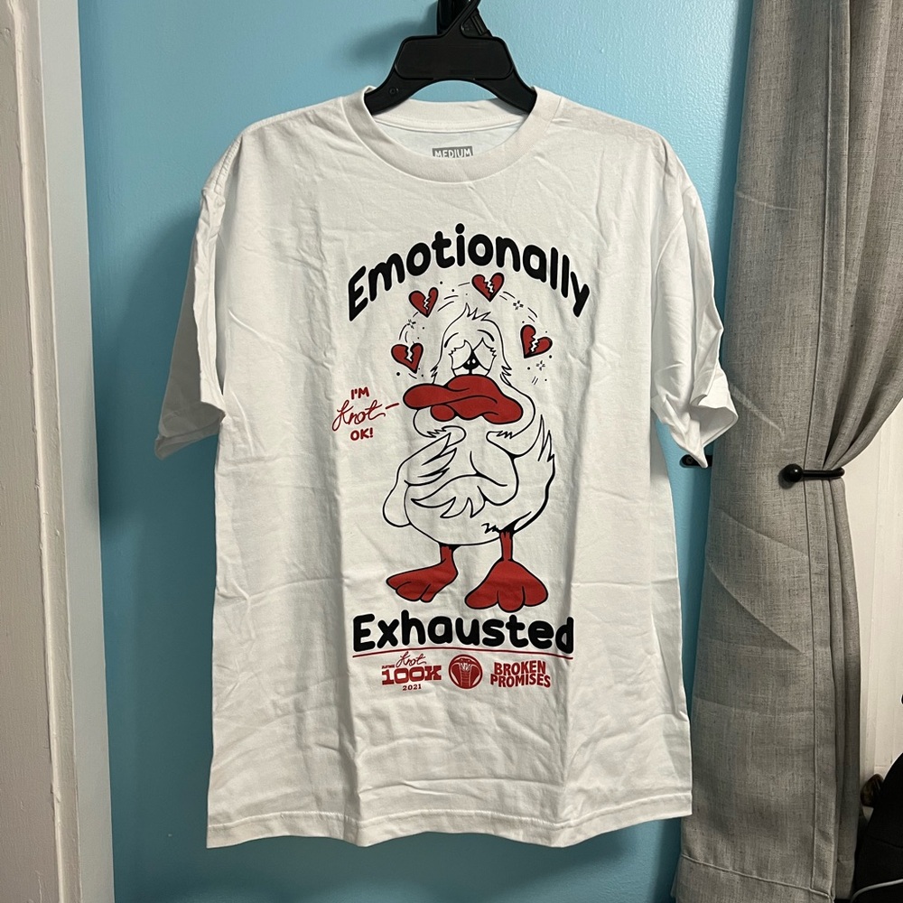 Broken Promises White Graphic Tee
